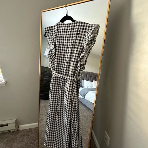 NAKD Black White Midi Cotton Dress - Picture 7 of 8